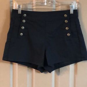Blackheart High Rise Black Shorts